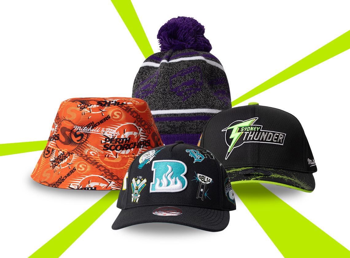 Shop from our new range of Mitchell & Ness Headwear. Choose from on field caps, bucket hats, wide brims & more.