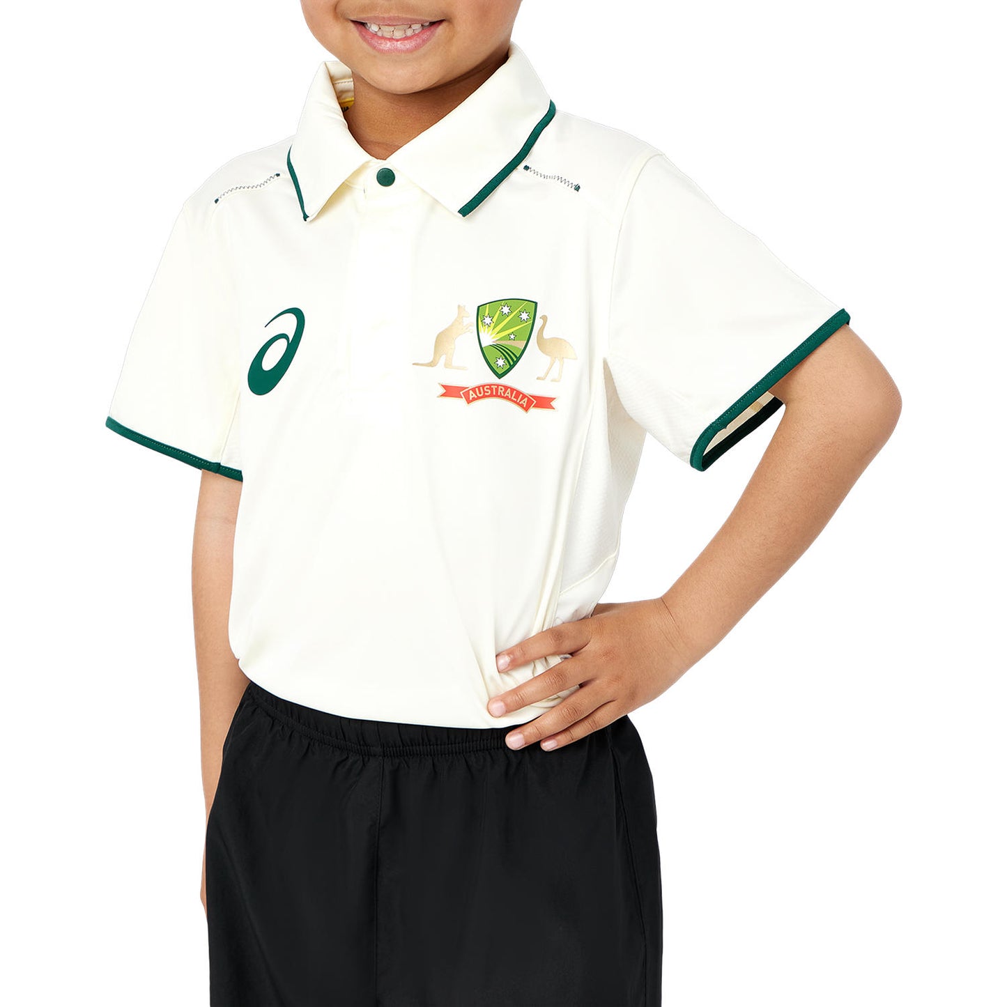 Cricket Australia 23/24 Kids Replica Test Shirt
