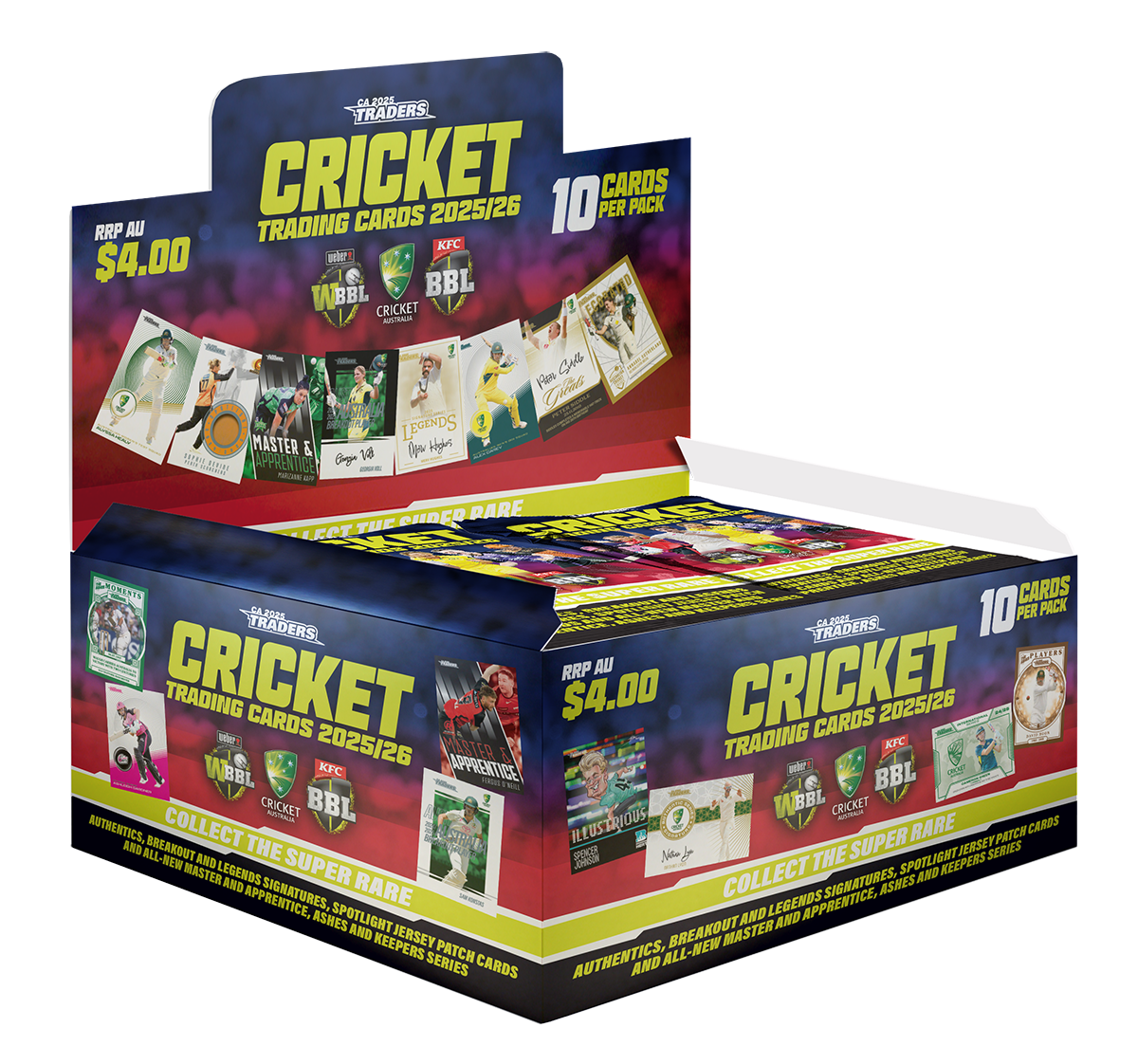 Cricket Australia Retail Trading Card Box (30 Packs)