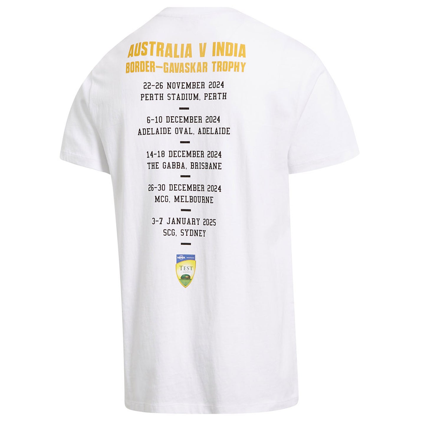 Border-Gavaskar Mens Trophy Tee - White