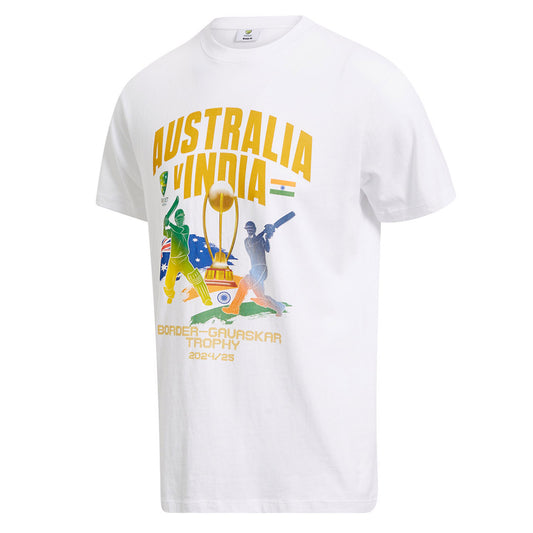 Border-Gavaskar Mens Trophy Tee - White