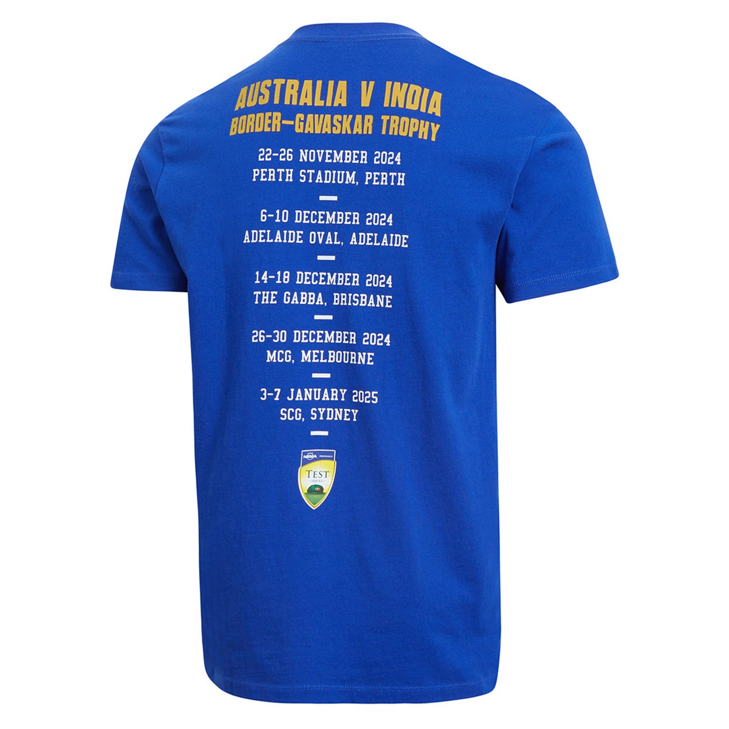 Border-Gavaskar Mens Trophy Tee - Blue