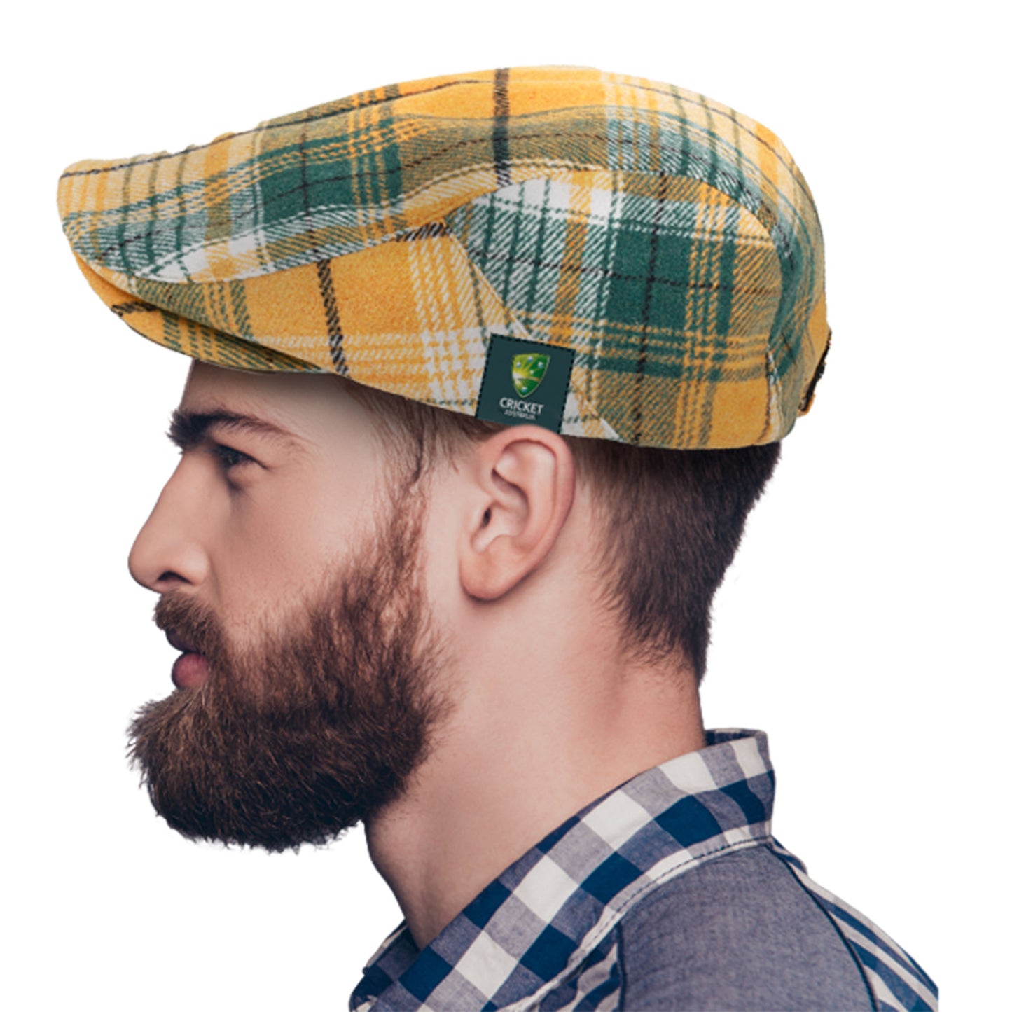 Cricket Australia Tartan Angus Flat Cap