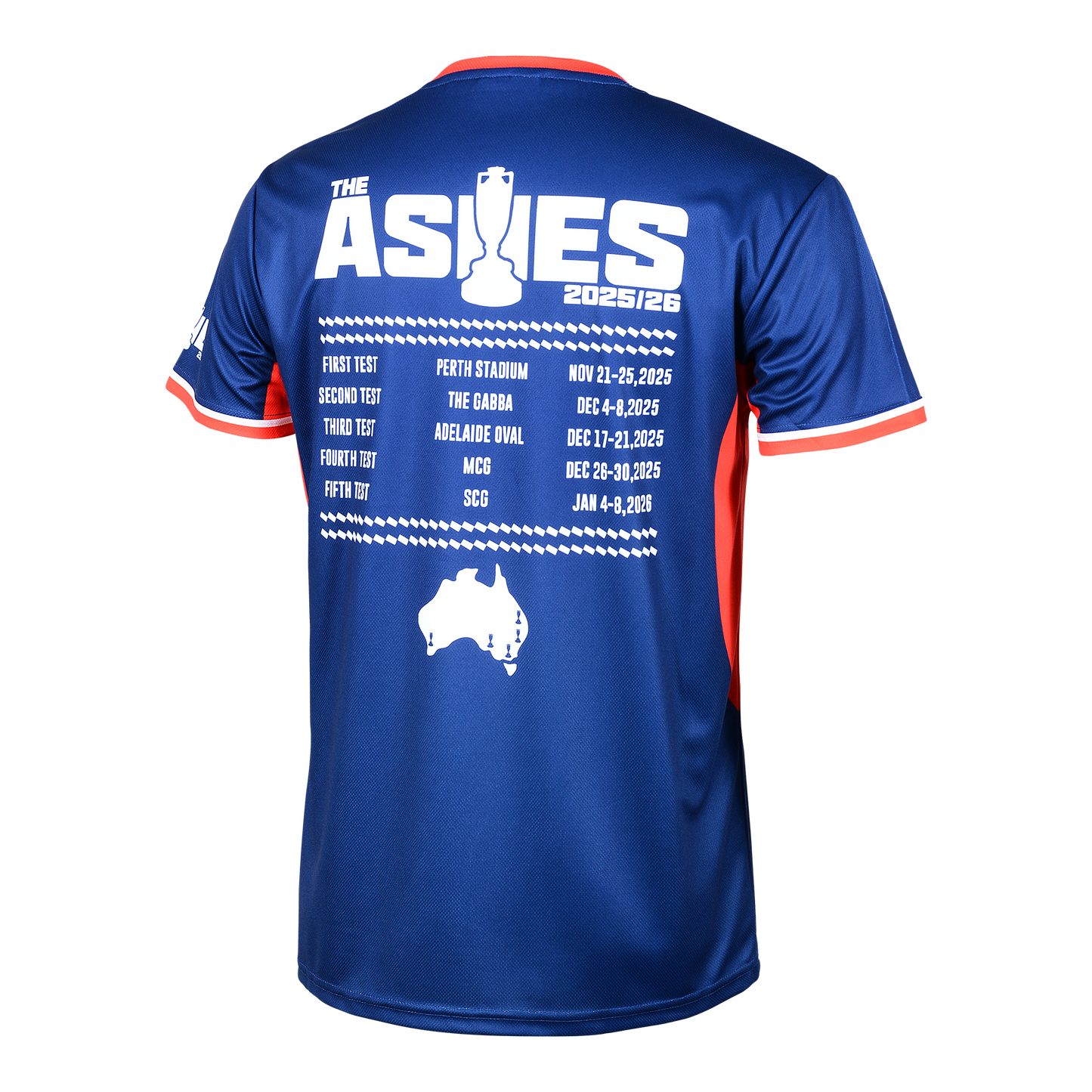 Ashes 25/26 Adult Navy Sportmesh Tee