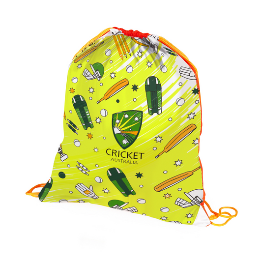 Cricket Australia Colour-In Drawstring Bag