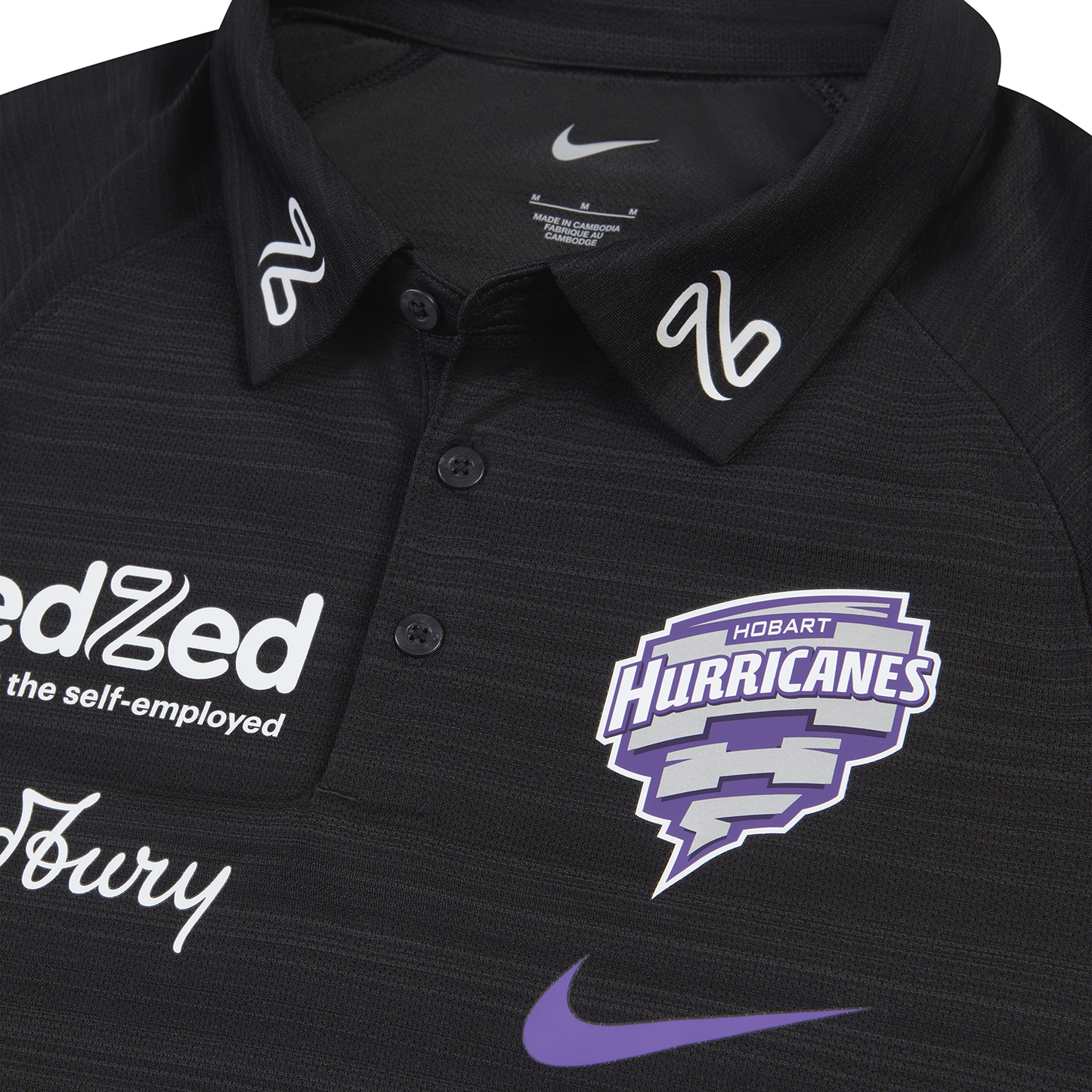 Hobart Hurricanes Mens Nike SS Media Polo