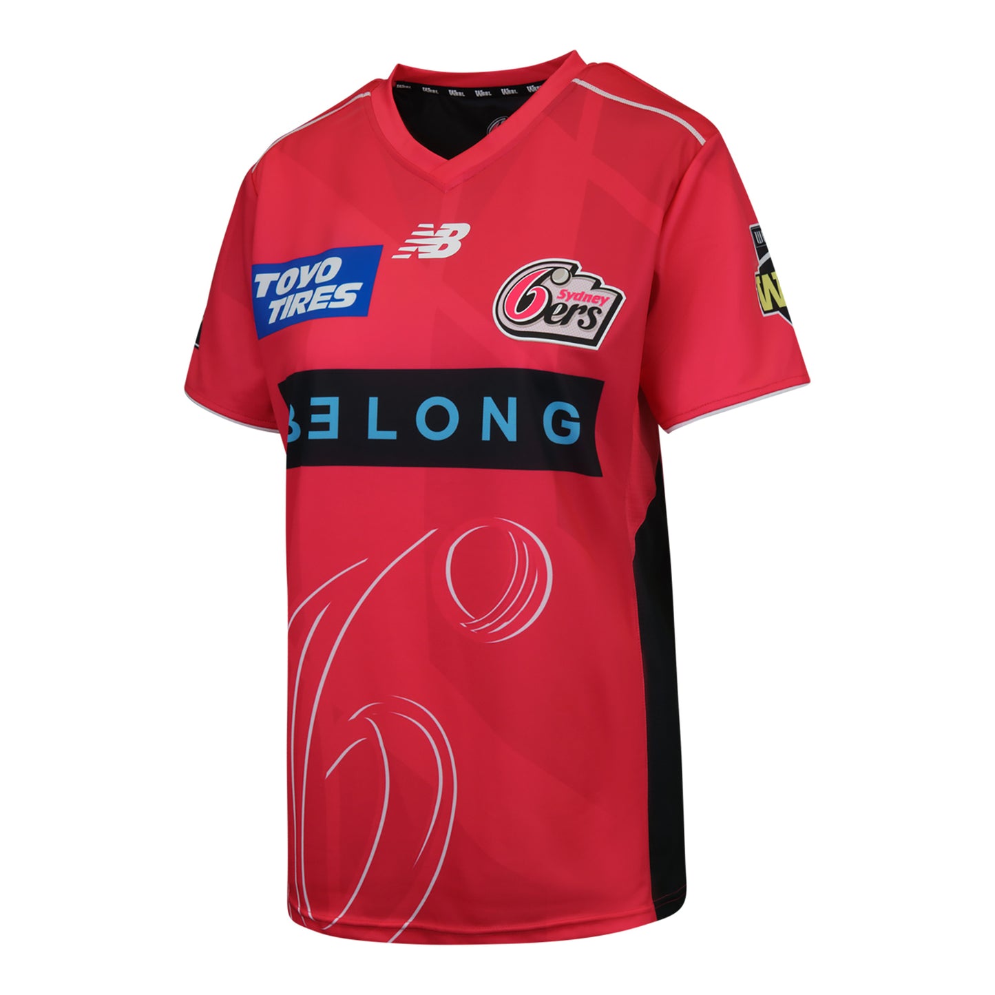 Sydney Sixers WBBL Playing Tee Short Sleeve Womens