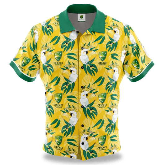 Aus Cricket Cocky Hawaiian Shirt