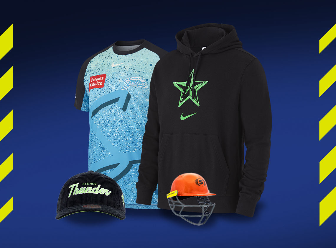 Up to 30% off selected Sale items from the Official Cricket Australia Online Store. *T & Cs apply. Holiday Season Shipping details in the footer menu below.