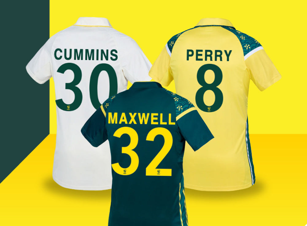 Personalise a Cricket Australia Jersey with your favourite player’s name and number. Available on 2025/26 jerseys.