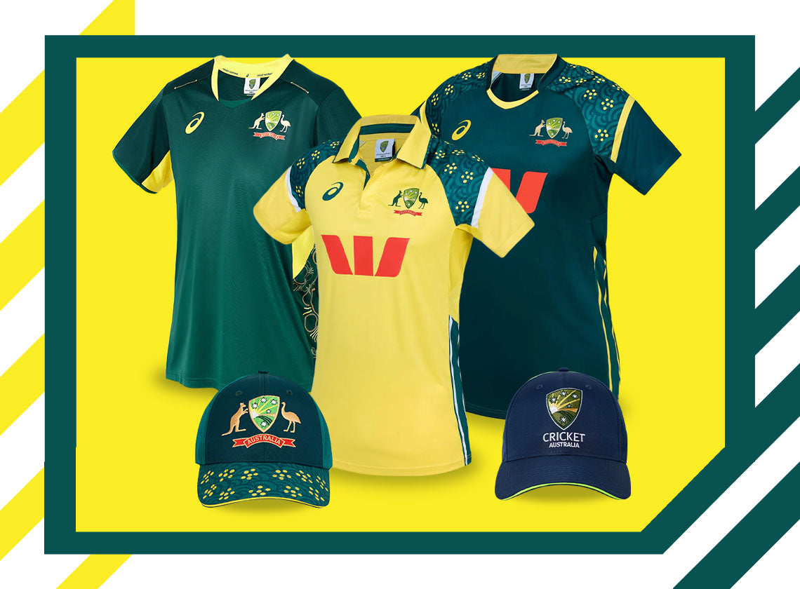 From official Australia ODI and T20 kits to Ashes merchandise and international training gear, now's the perfect time to stock up and save. Limited time only. T&C's apply*.