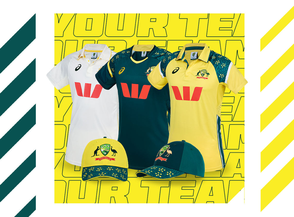 ASICS official Cricket Australia merchandise available now. Show your support this season.