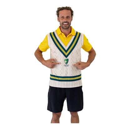 Cricket Australia Sleeveless Pullover Polo Shirt Adult