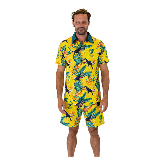 Cricket Australia Toucan Screamer Hawaiian Shirt Adult
