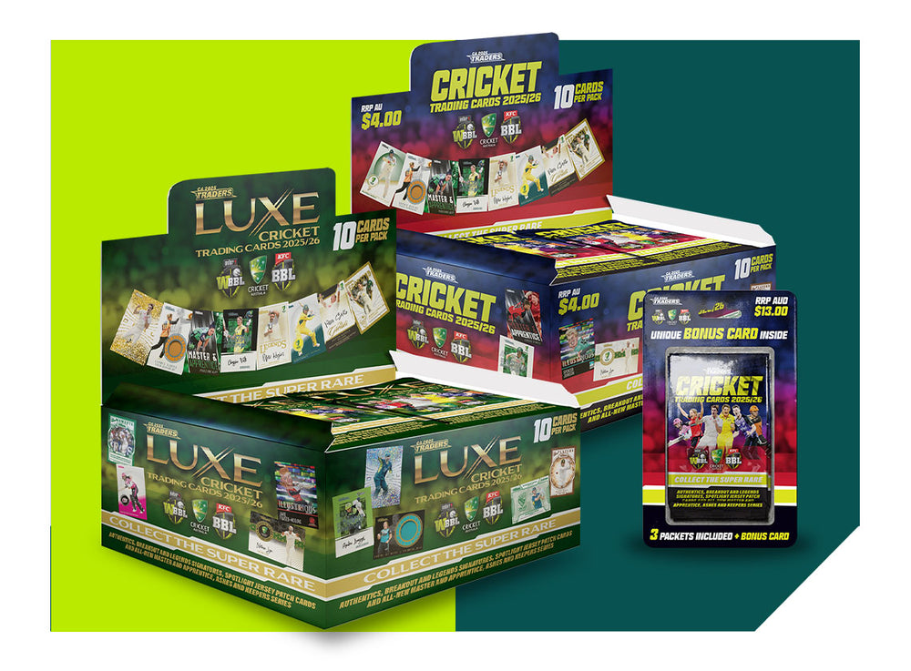 Collect Australia's best cricketers across the the BBL, WBBL, and International Teams!