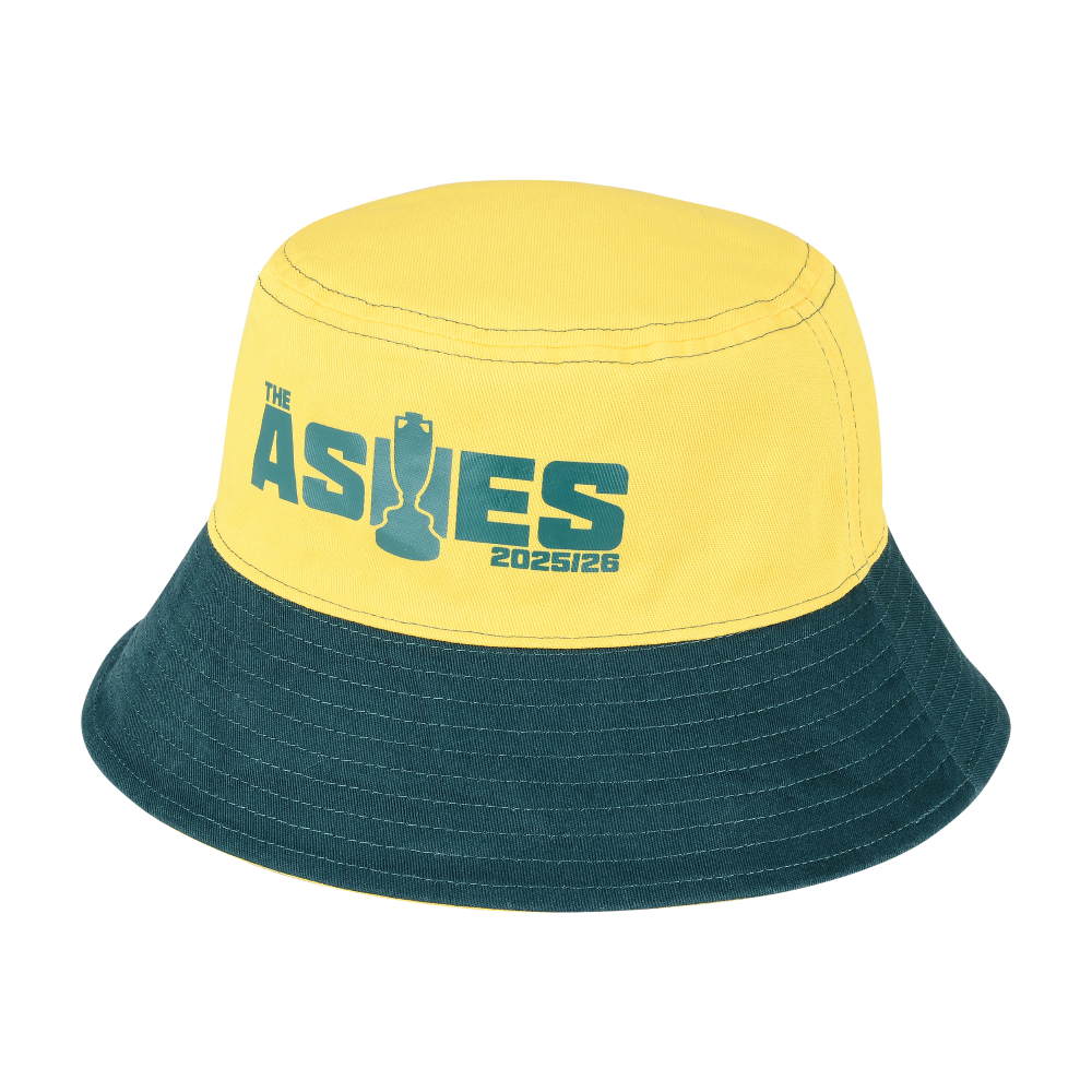 Ashes 25/26 Green/Gold Reversible Bucket Hat