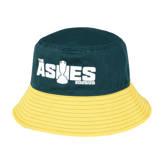 Ashes 25/26 Green/Gold Reversible Bucket Hat