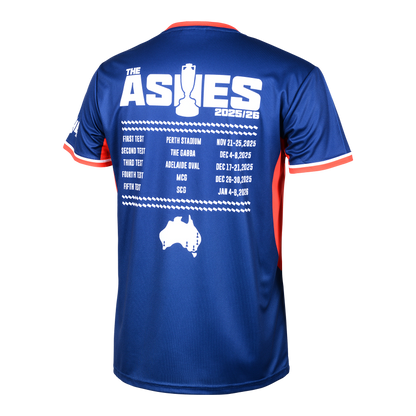 Ashes 25/26 Adult Navy Sportmesh Tee