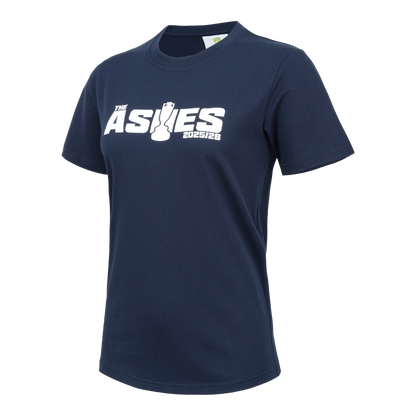 Ashes 25/26 Youth Navy Tee