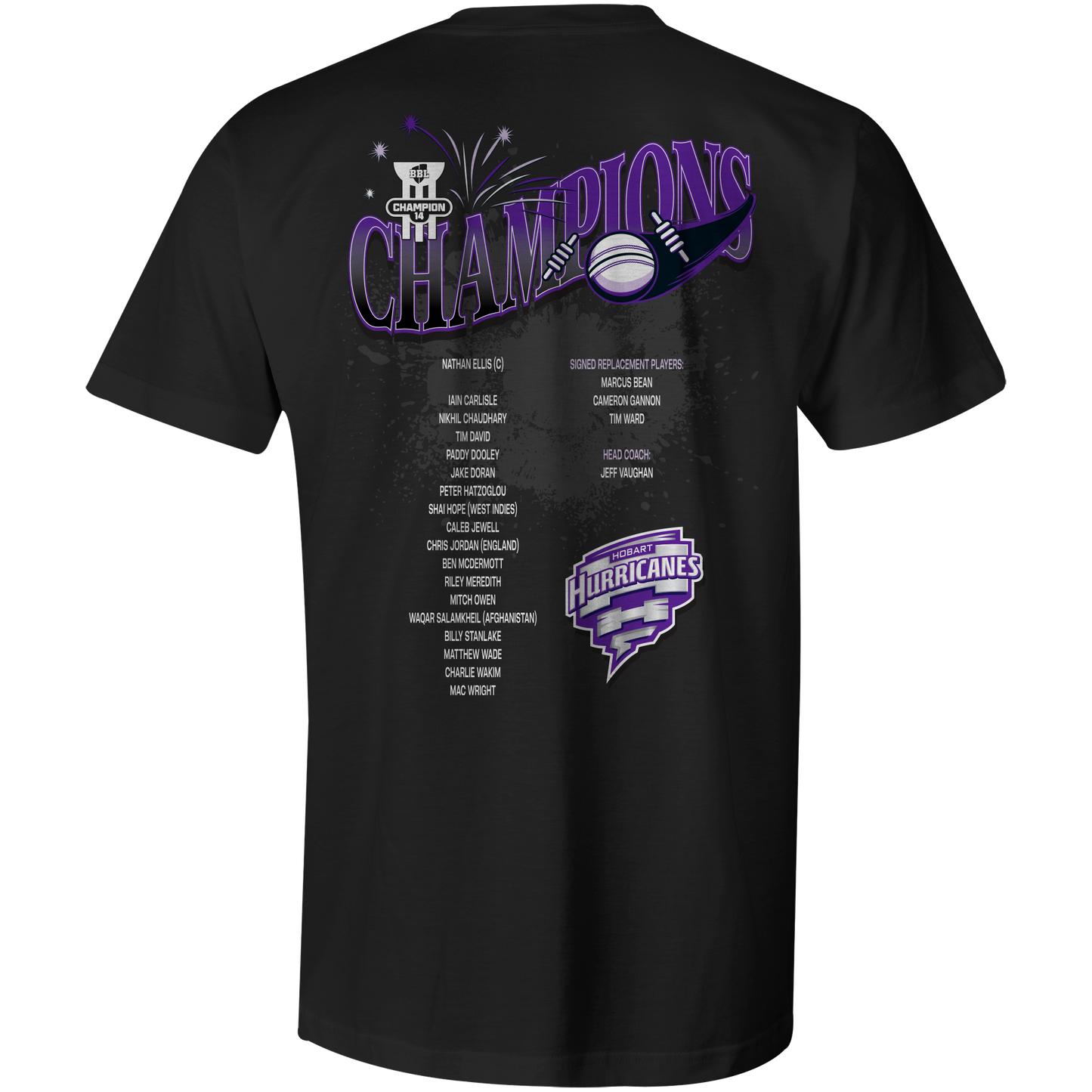 Hobart Hurricanes BBL 14 Unisex Champions Tee