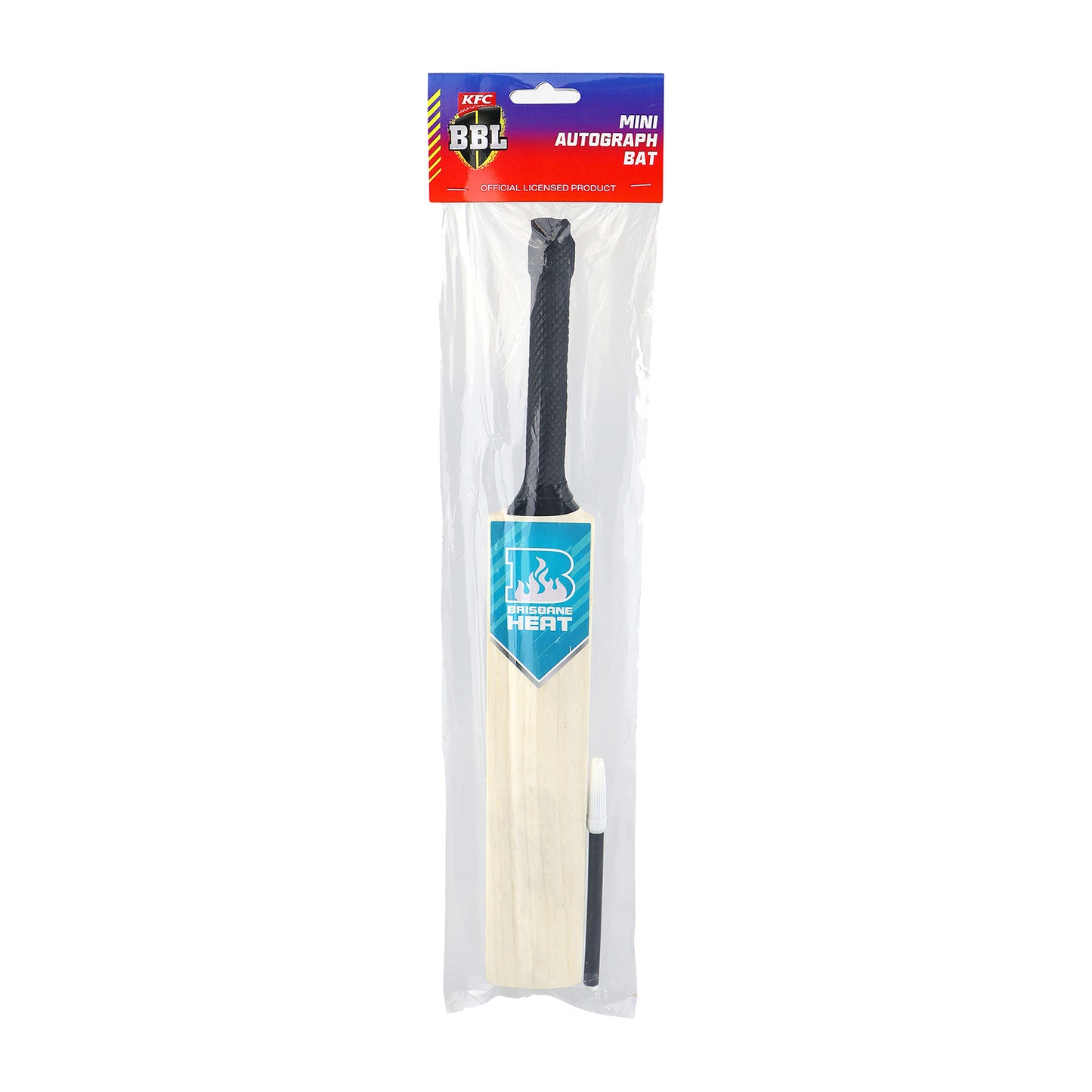 Brisbane Heat Mini Autograph Cricket Bat W/Marker