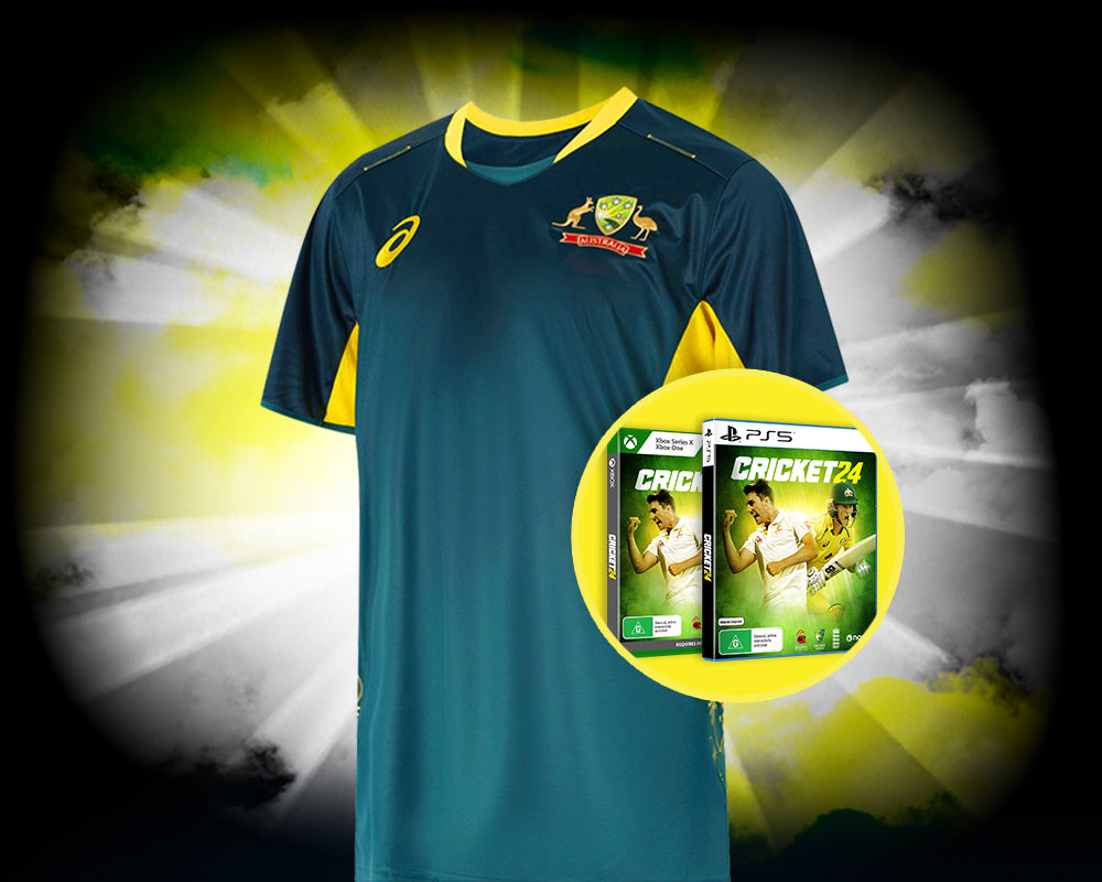 Buy a Cricket 24 video game for a chance to win a new cricket jersey! Simply purchase a Cricket 24 video game on shop.cricket.com.au before midnight April 7th and go into the draw to win a free cricket jersey of your choice! 
  *T & Cs apply