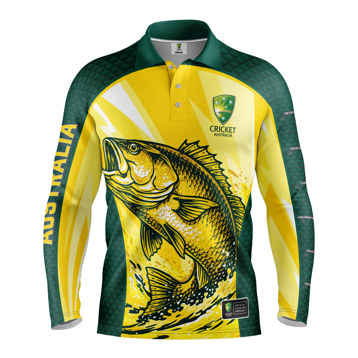 Cricket Australia Mens Jacko Fishing Shirt