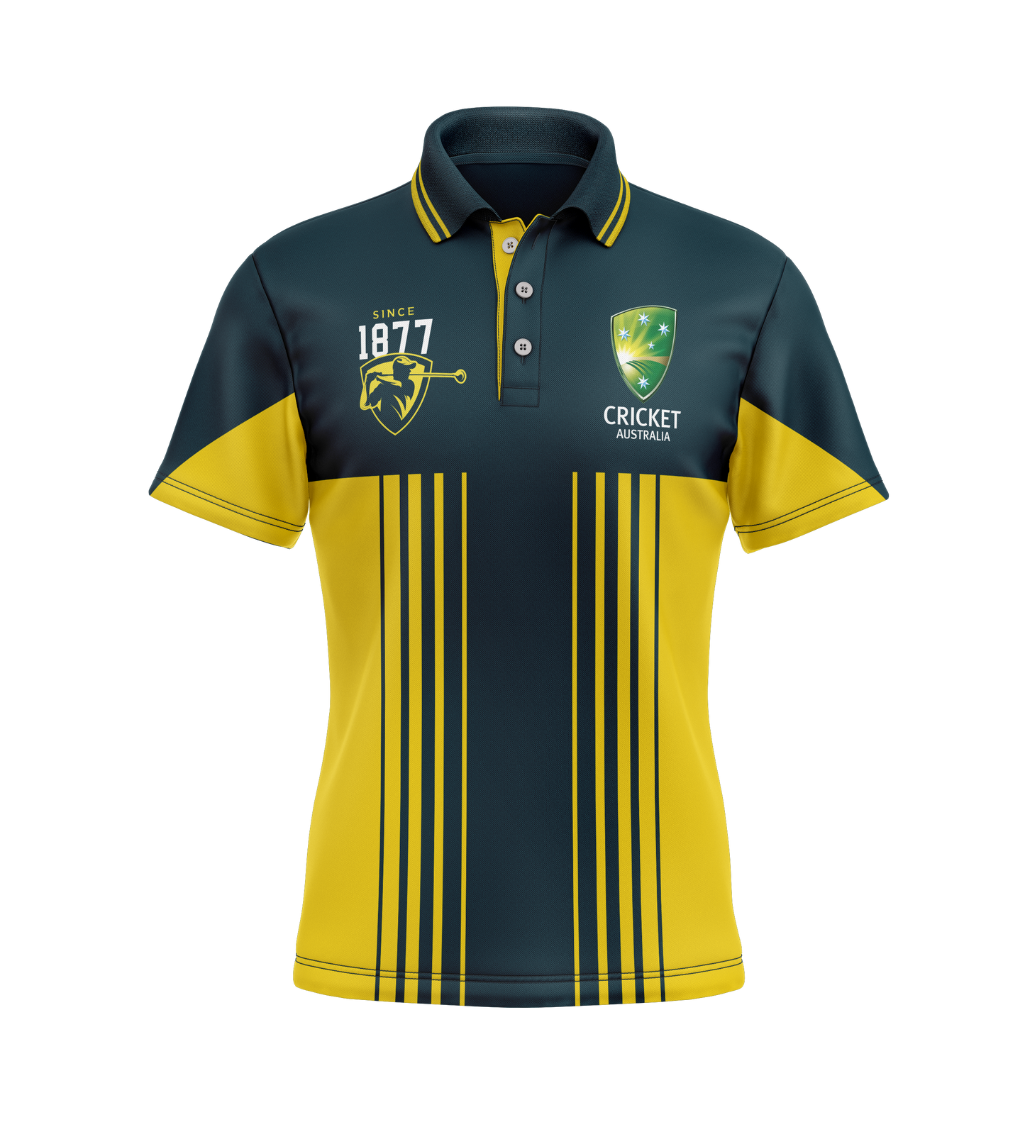 Cricket Australia Mens Willow Golf Polo