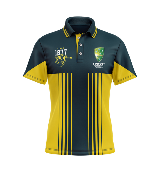 Cricket Australia Mens Willow Golf Polo
