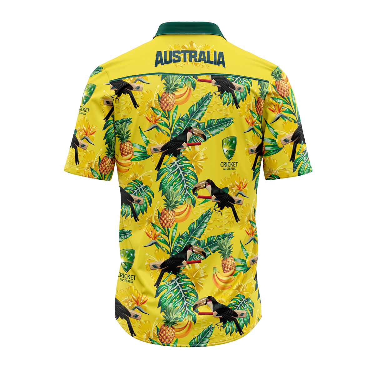 Cricket Australia Toucan Screamer Hawaiian Shirt Adult