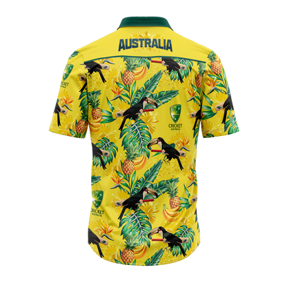 Cricket Australia Toucan Screamer Hawaiian Shirt Adult