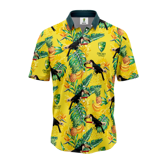 Cricket Australia Toucan Screamer Hawaiian Shirt Adult