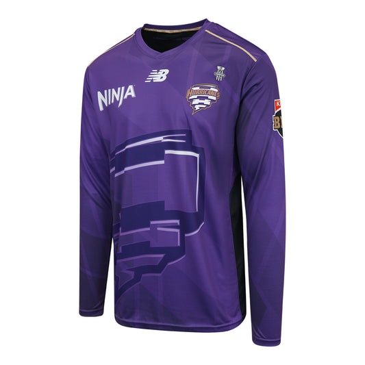 Hobart Hurricanes BBL Playing Tee Long Sleeve Mens