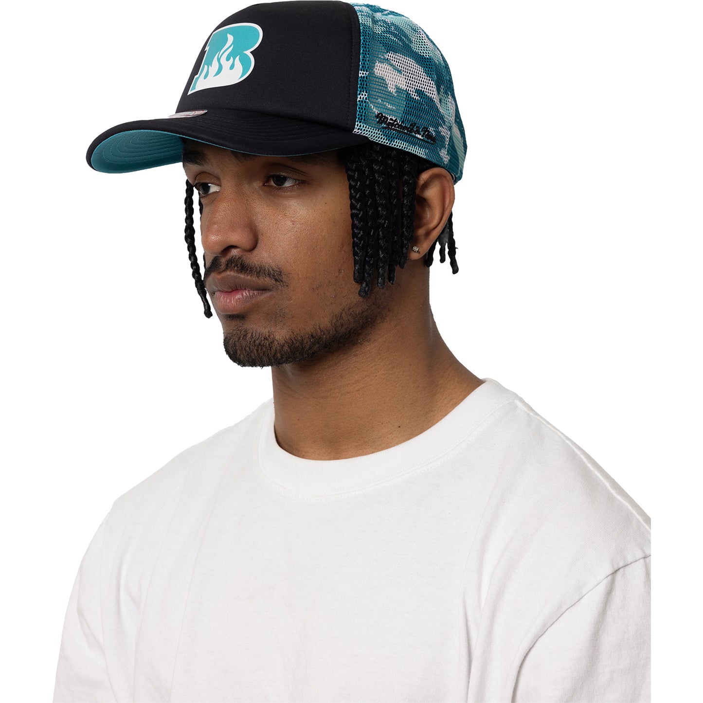 Brisbane Heat Grunge Camo Trucker Hat Mens