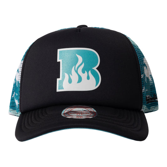 Brisbane Heat Grunge Camo Trucker Hat Mens
