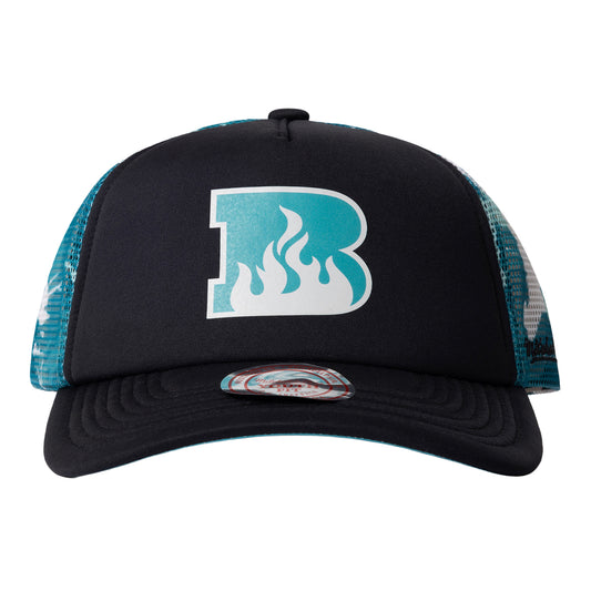 Brisbane Heat Grunge Camo Trucker Hat Youth