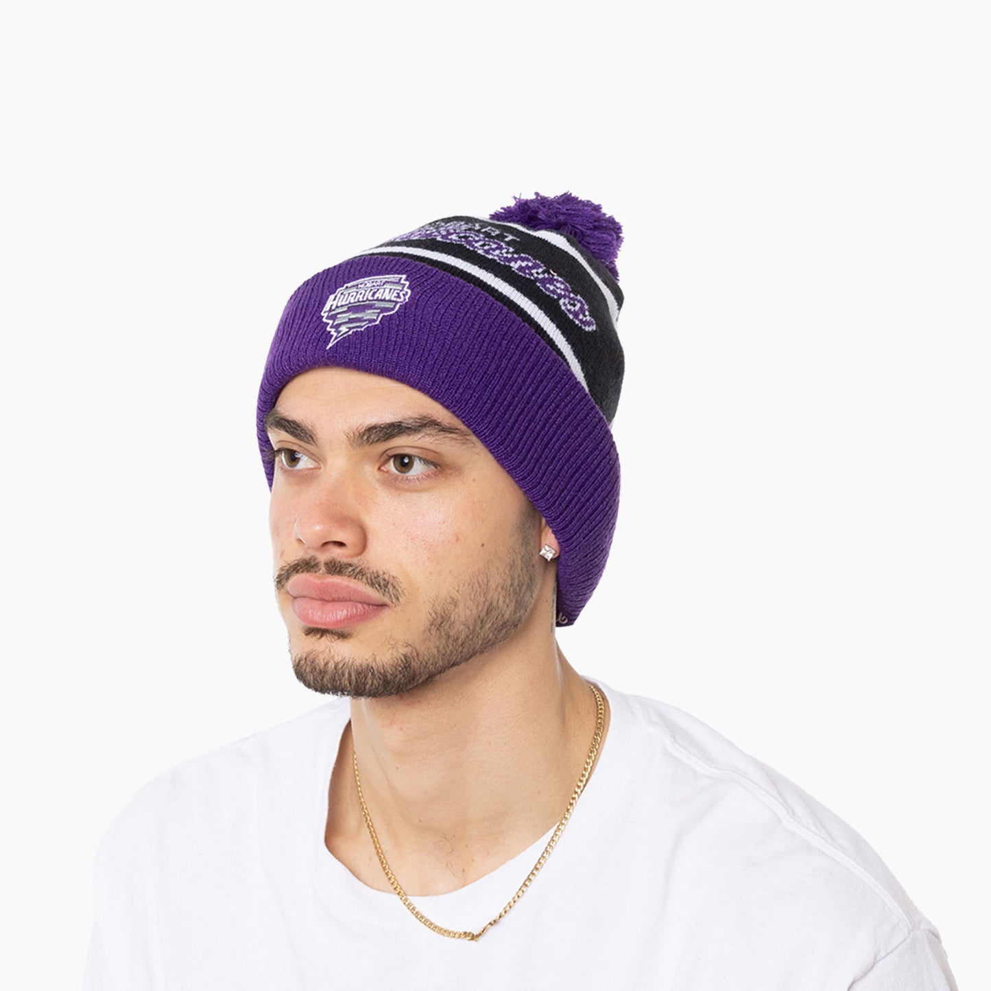 Hobart Hurricanes BBL Pom Pom Knit Beanie