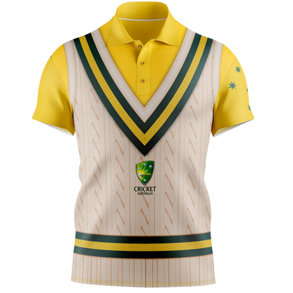 Cricket Australia Sleeveless Pullover Polo Shirt Adult