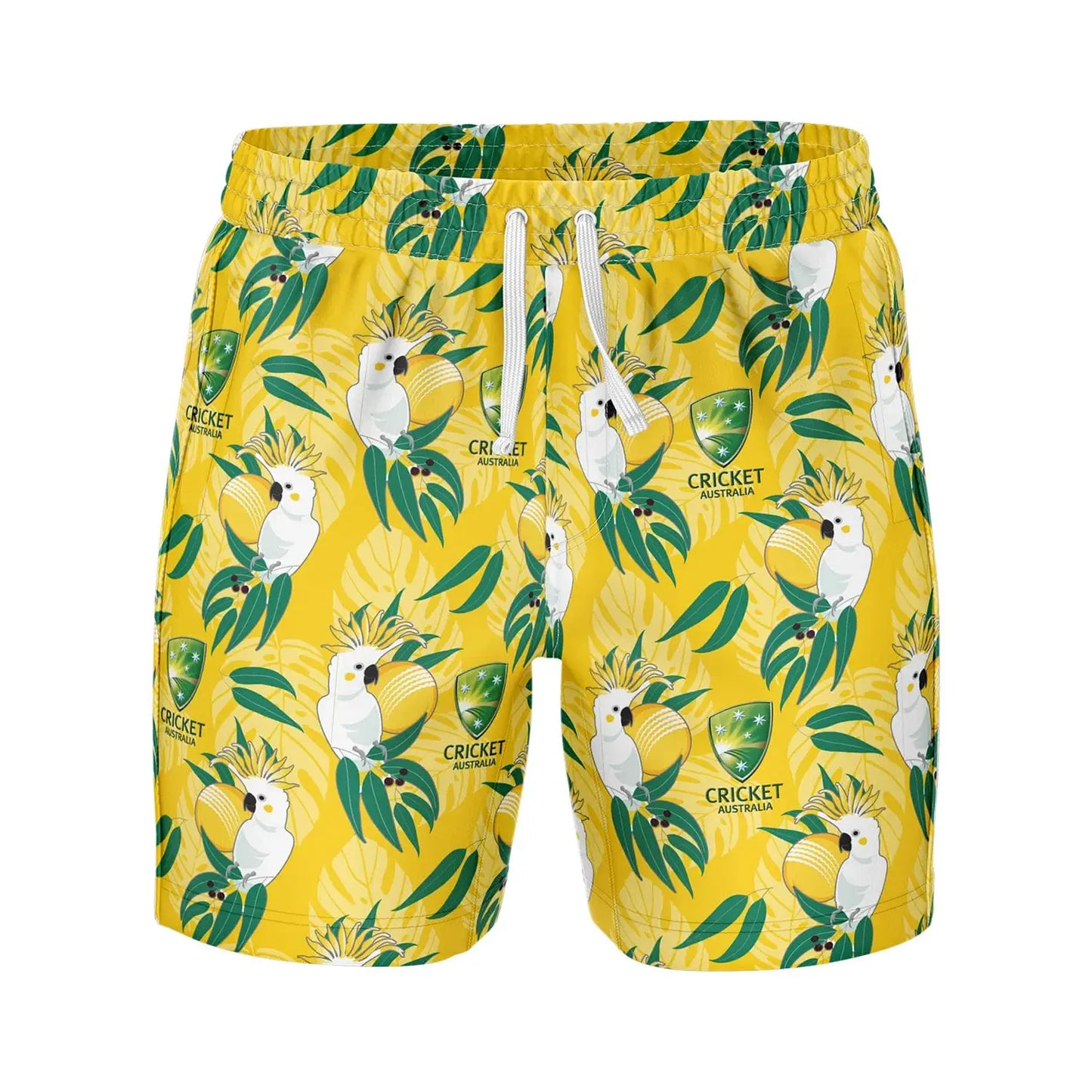 Aus Cricket Cocky Hawaiian Shorts